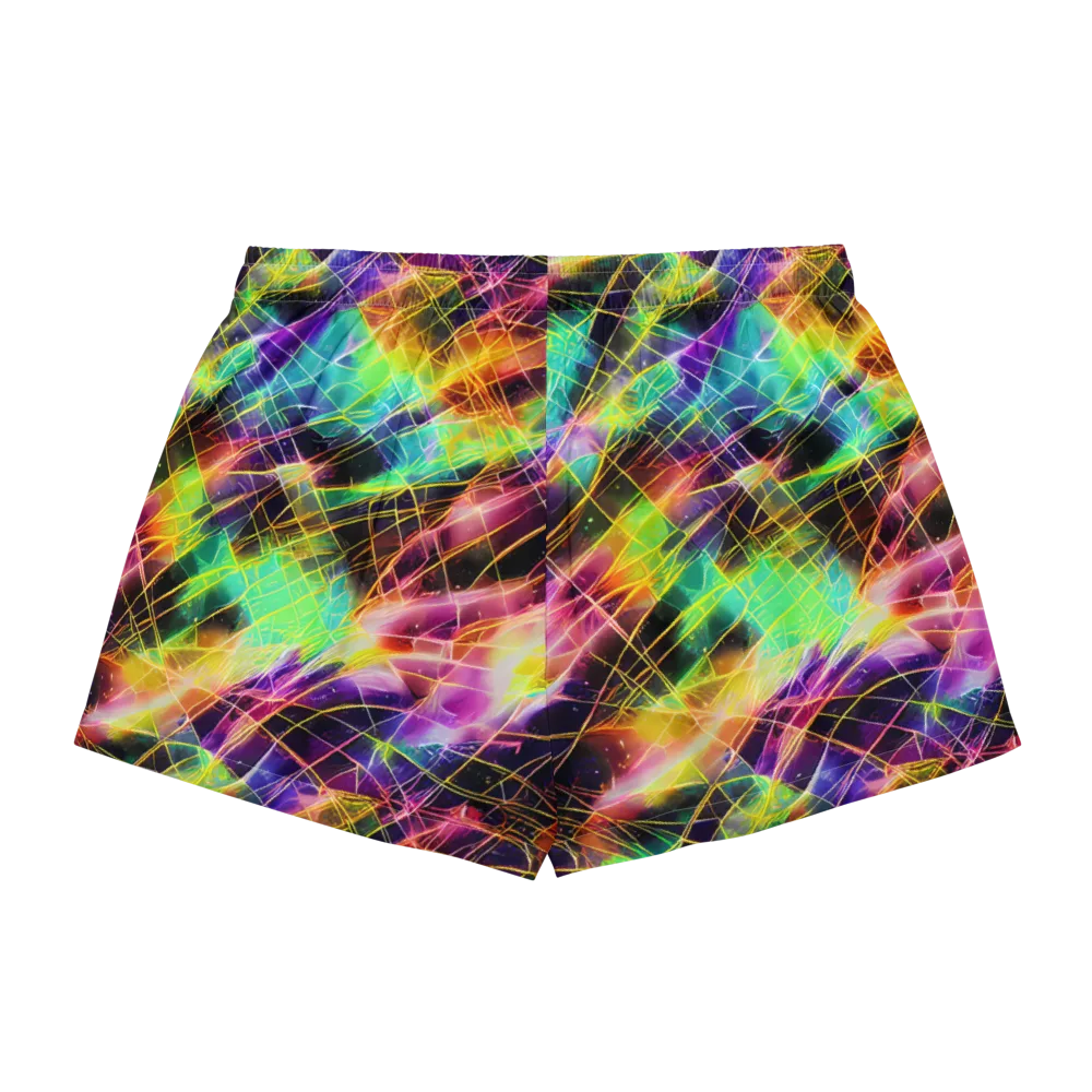 Stellar Shards on Women's Pajama Shorts — Back