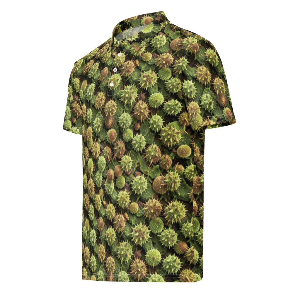 Thornfruit Canopy on Men's Slim Fit Polo Shirt — Left Front