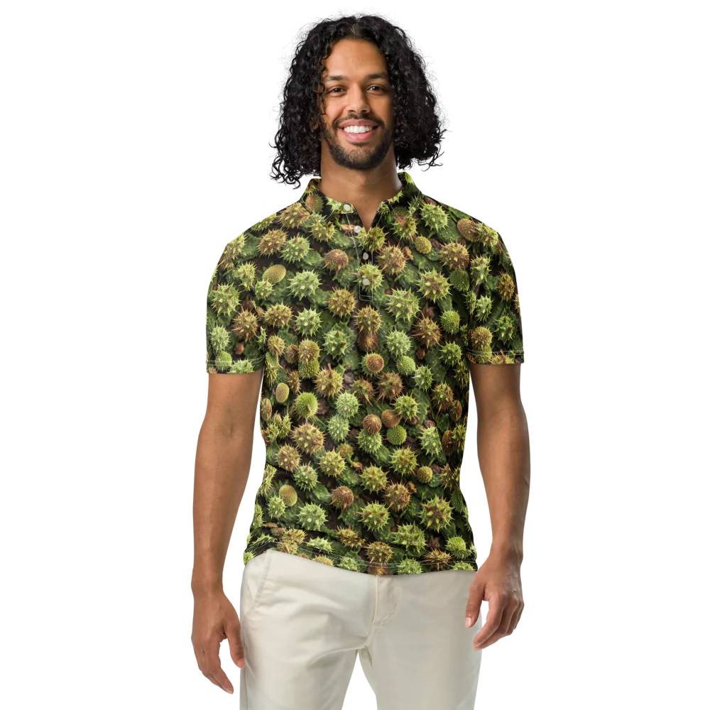 Thornfruit Canopy on Men's Slim Fit Polo Shirt — Front