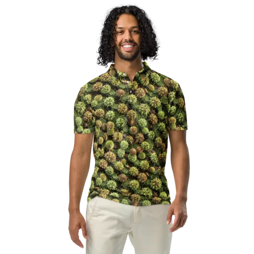 Thornfruit Canopy on a Men's Slim Fit Polo Shirt