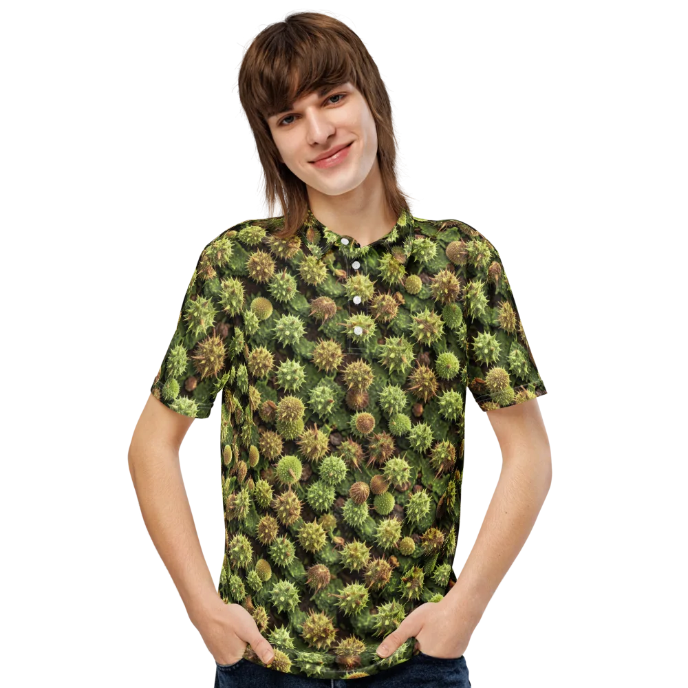 Thornfruit Canopy on Men's Slim Fit Polo Shirt — Front