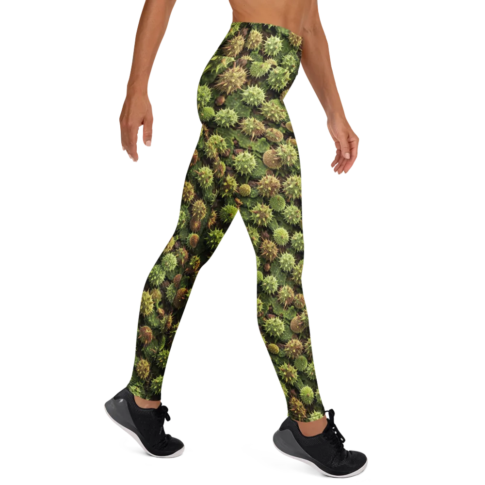 Thornfruit Canopy on Yoga Leggings — Right