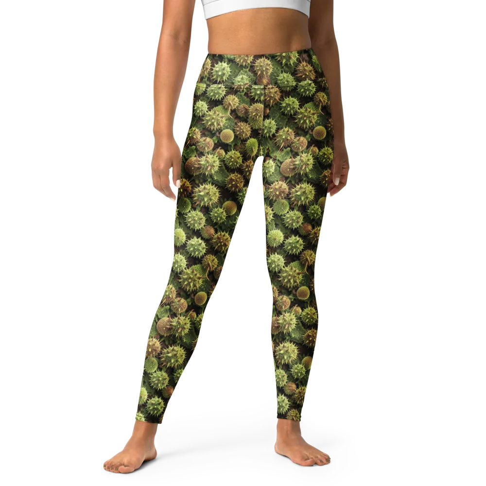 Thornfruit Canopy on Yoga Leggings — Front