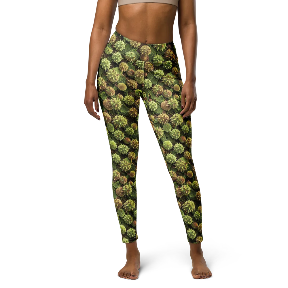 Thornfruit Canopy on Yoga Leggings — Front