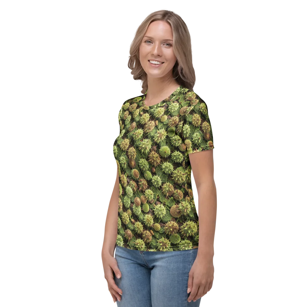 Thornfruit Canopy on Women's Crew Neck T-Shirt — Left