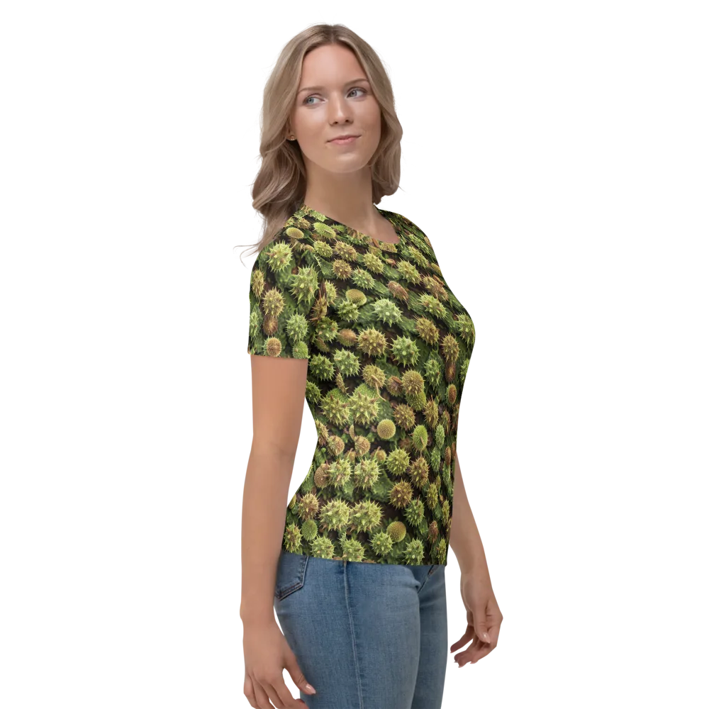 Thornfruit Canopy on Women's Crew Neck T-Shirt — Right