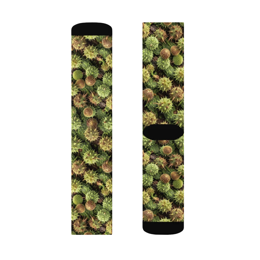 Thornfruit Canopy on Socks — Left Sock