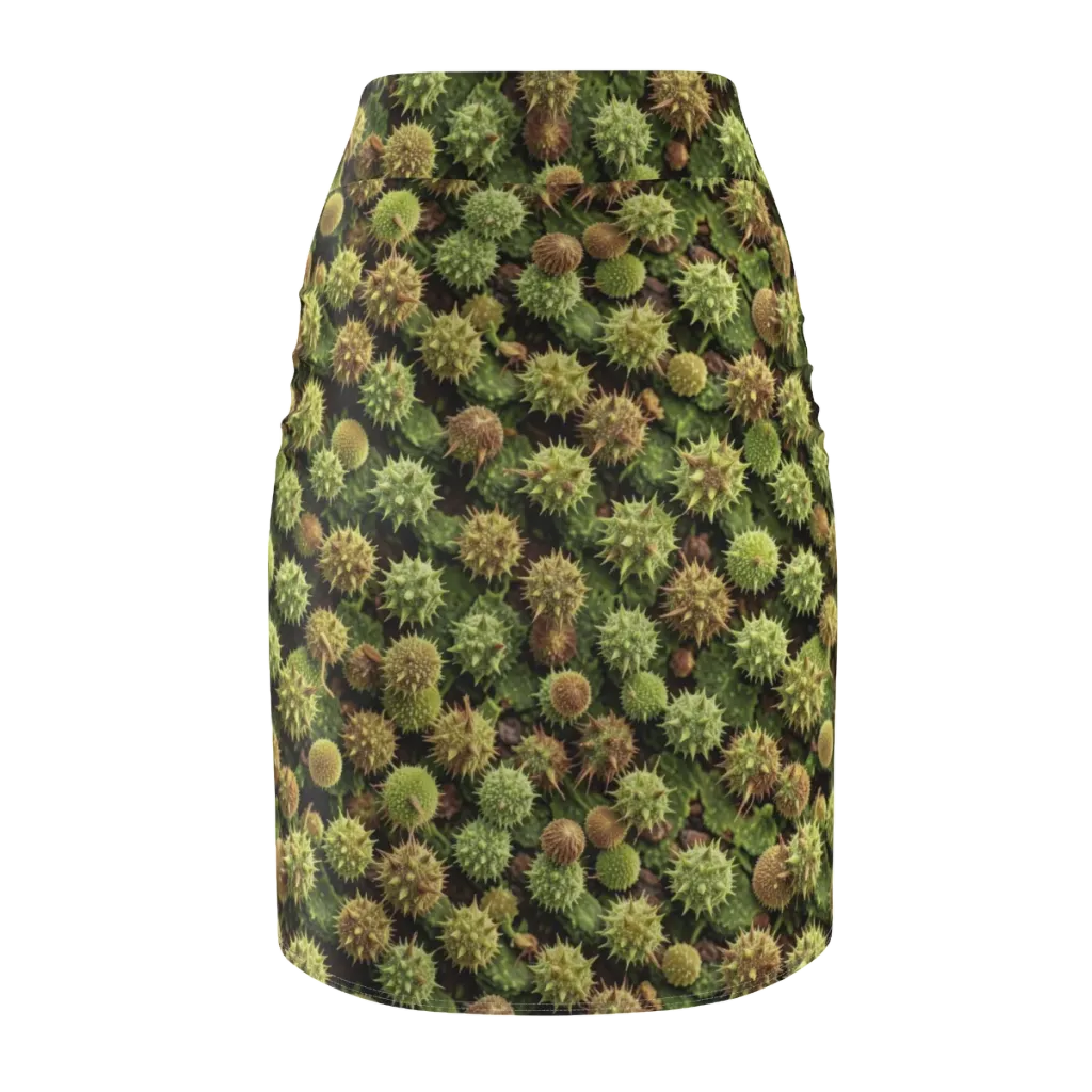 Thornfruit Canopy on Pencil Skirt — Back