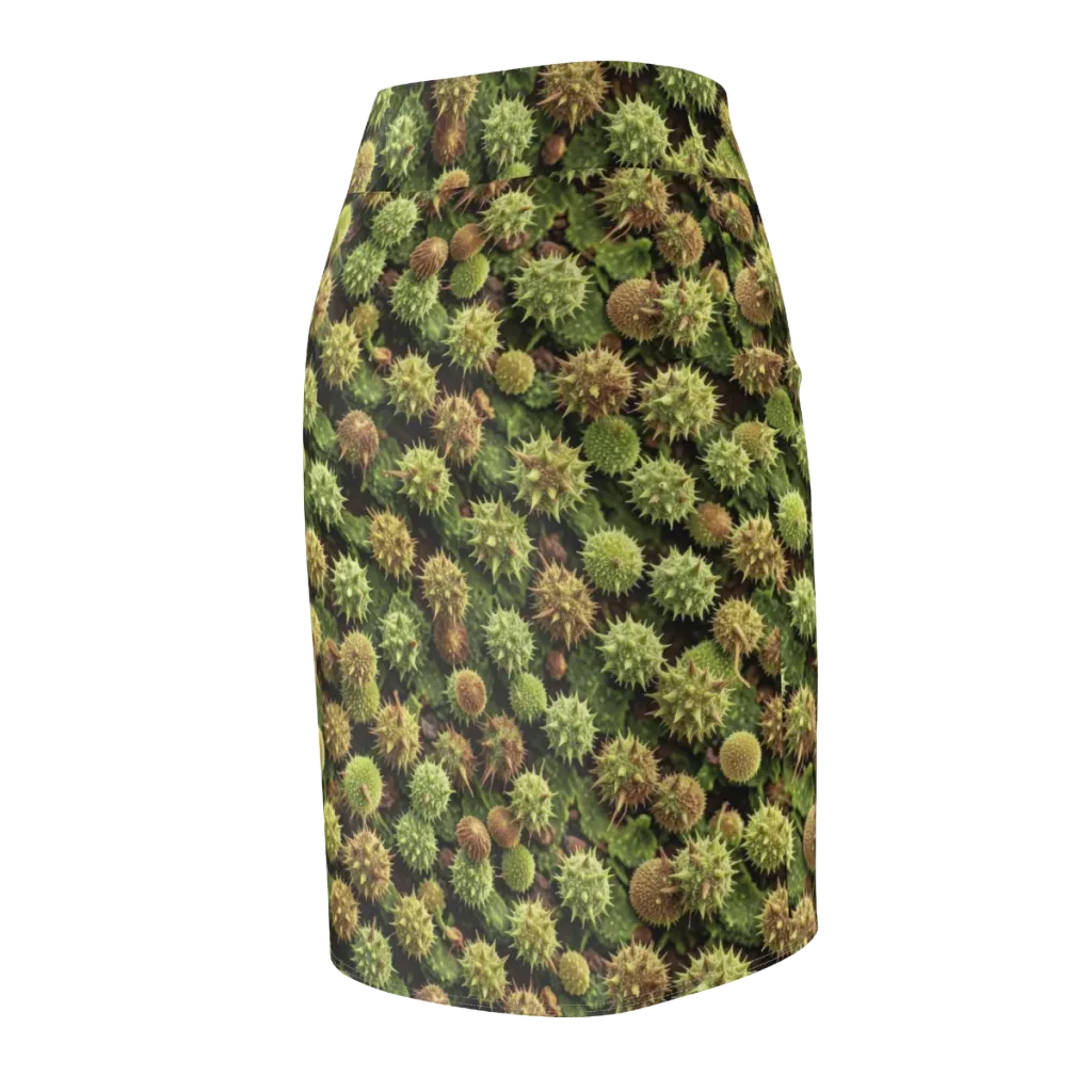 Thornfruit Canopy on Pencil Skirt — Back Side