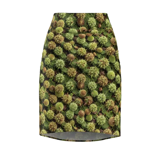Thornfruit Canopy on a Pencil Skirt