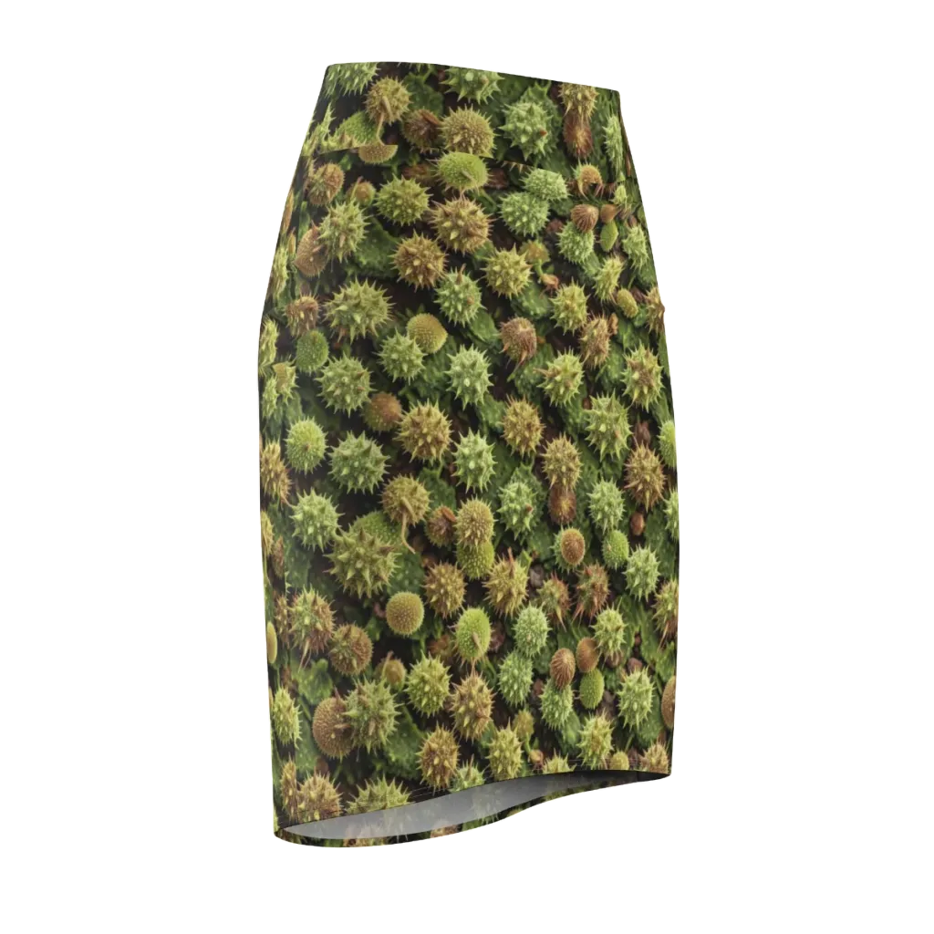 Thornfruit Canopy on Pencil Skirt — Front Side