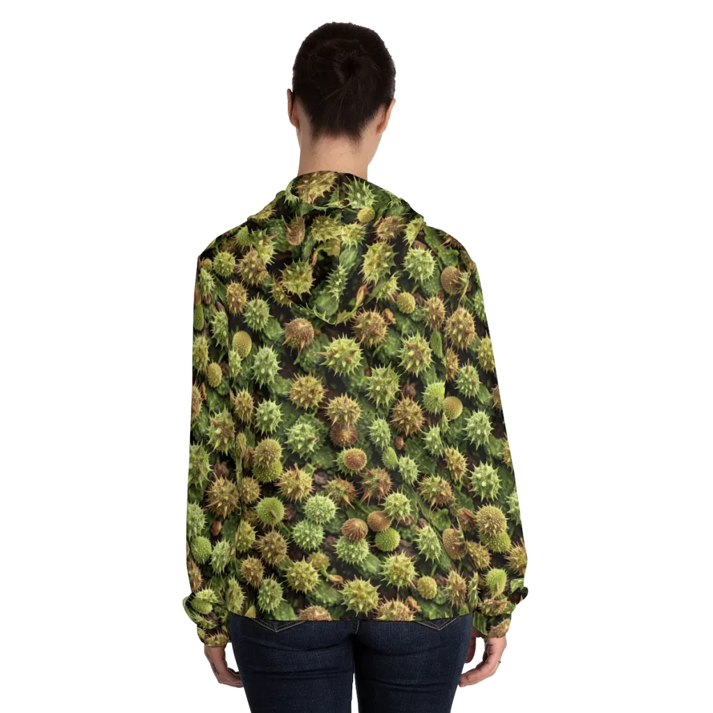 Thornfruit Canopy on Women's Full-Zip Hoodie — Back On Person