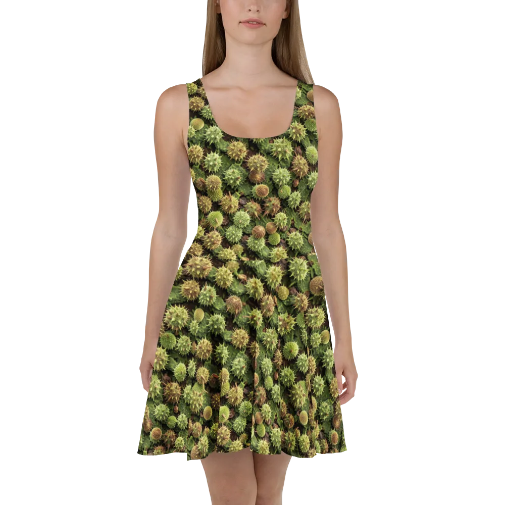 Thornfruit Canopy on Skater Dress — Front