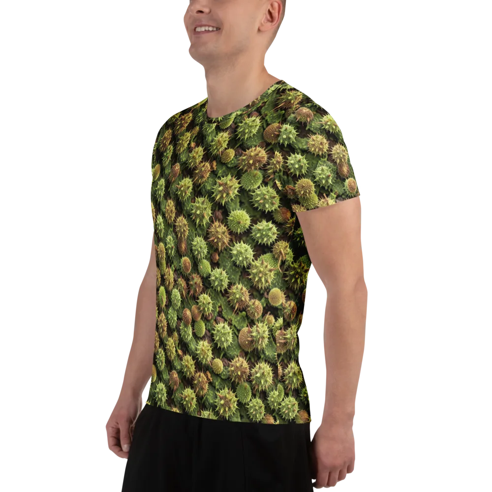 Thornfruit Canopy on Men's Athletic T-Shirt — Left