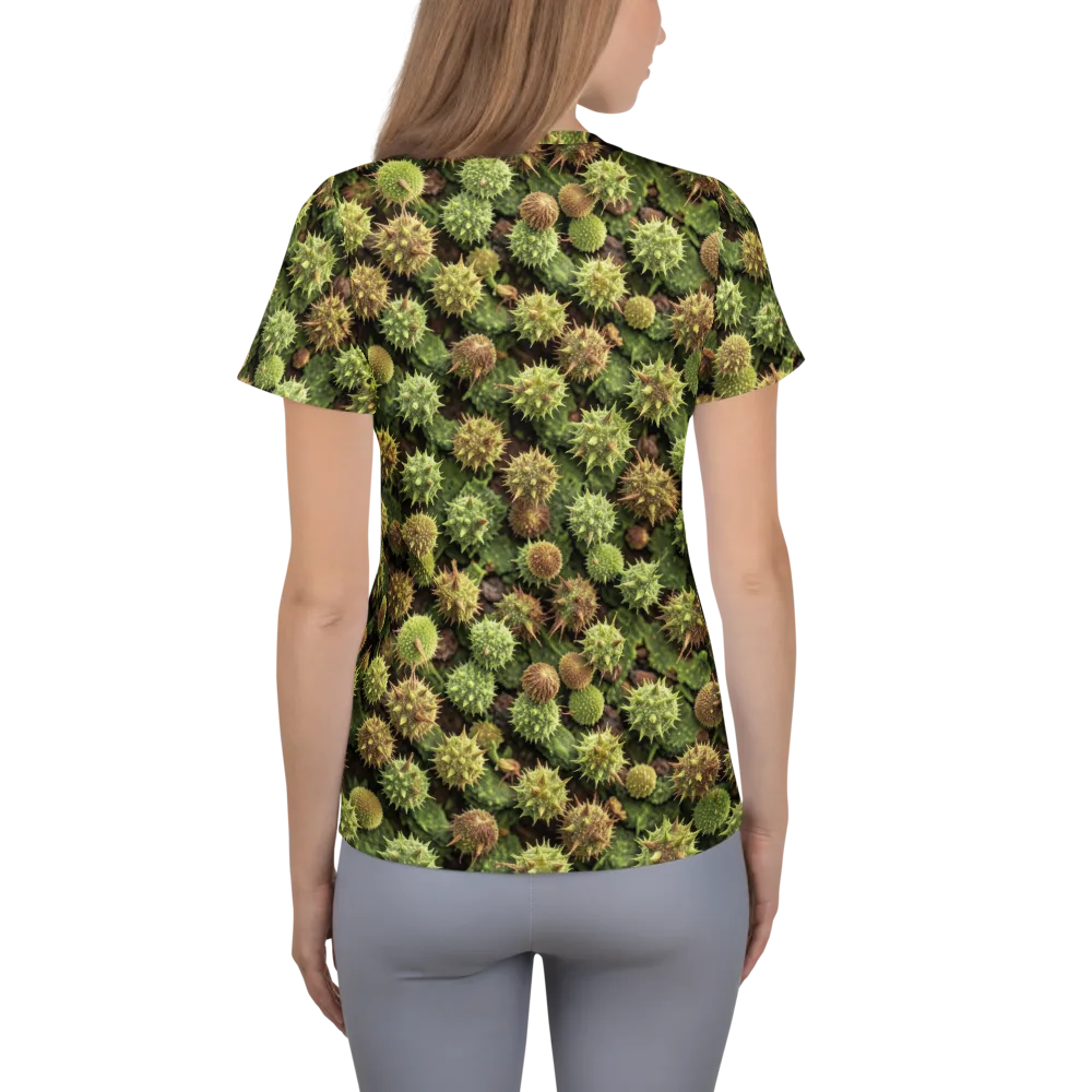 Thornfruit Canopy on Women's Athletic T-Shirt — Back