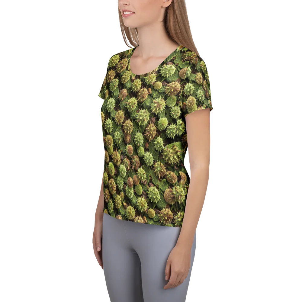 Thornfruit Canopy on Women's Athletic T-Shirt — Left