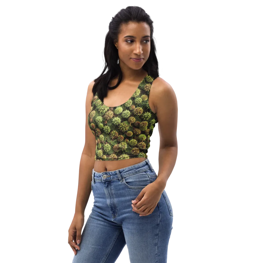 Thornfruit Canopy on Crop Top — Left Front