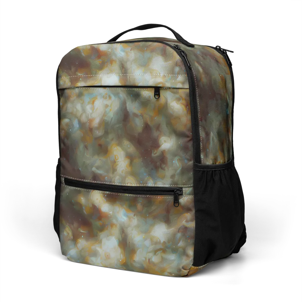 Gilded Reverie on Utility Backpack — Left Front