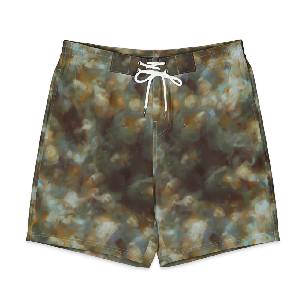 Gilded Reverie on Men's Board Shorts — Front