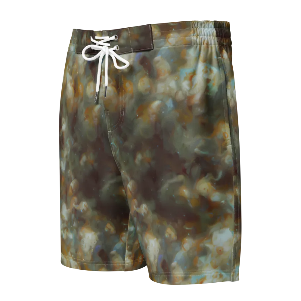 Gilded Reverie on Men's Board Shorts — Front