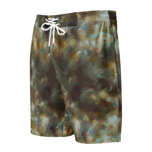 Gilded Reverie on a Men's Board Shorts