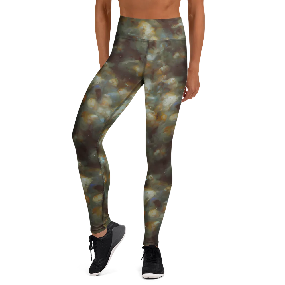 Gilded Reverie on Yoga Leggings — Front