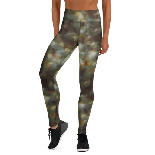 Gilded Reverie on a Yoga Leggings
