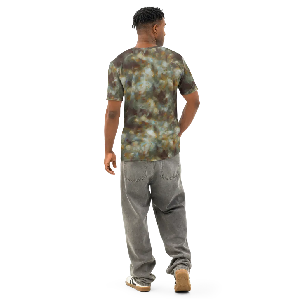 Gilded Reverie on Men's Cotton Crew Neck T-Shirt — Back