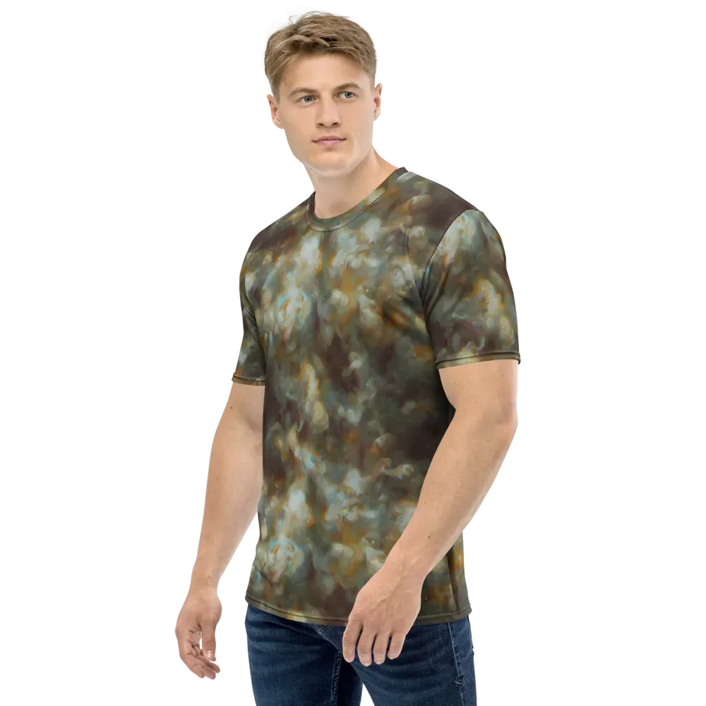 Gilded Reverie on Men's Crew Neck T-Shirt — Left