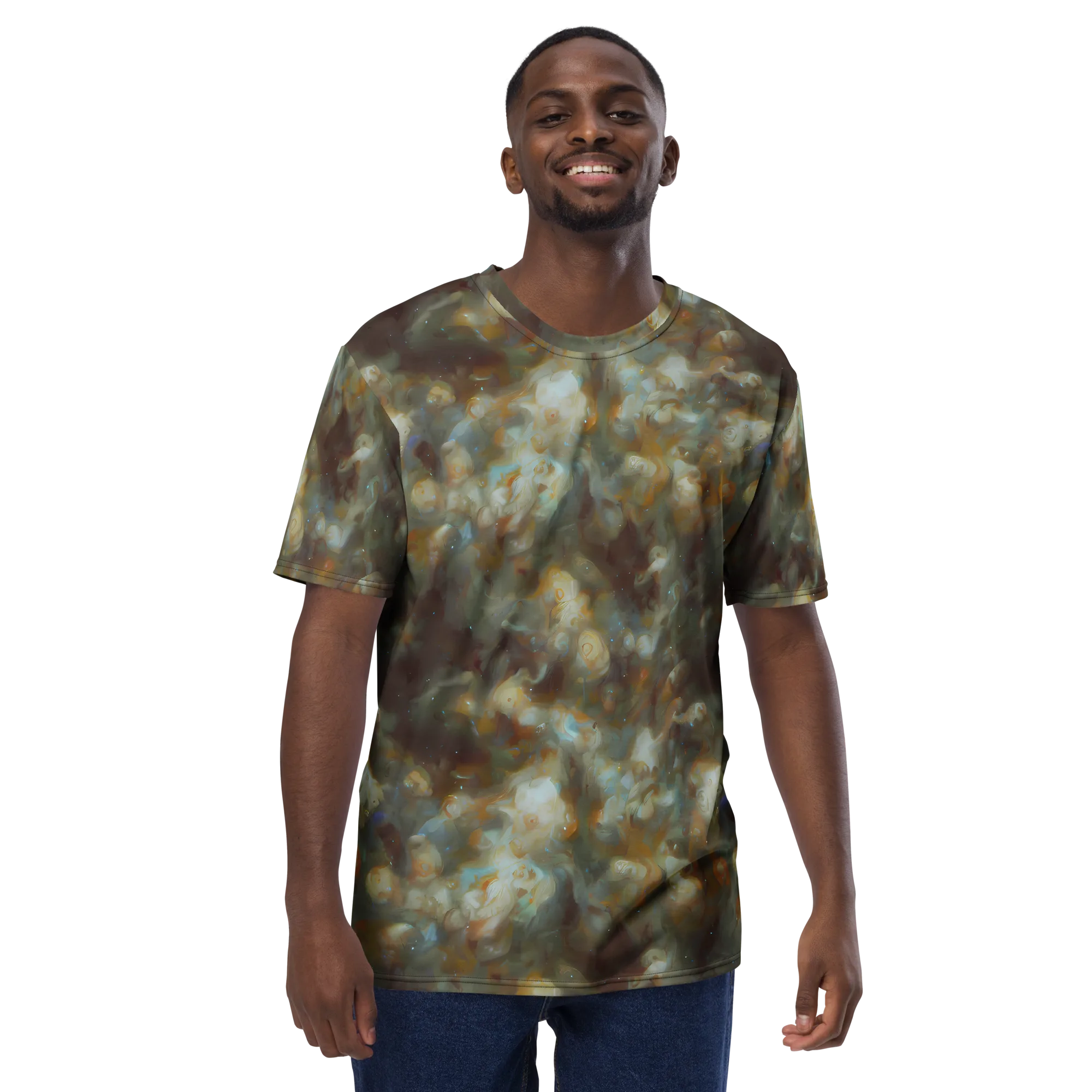 Gilded Reverie on Men's Crew Neck T-Shirt — Front