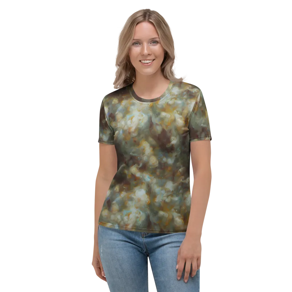 Gilded Reverie on Women's Crew Neck T-Shirt — Front