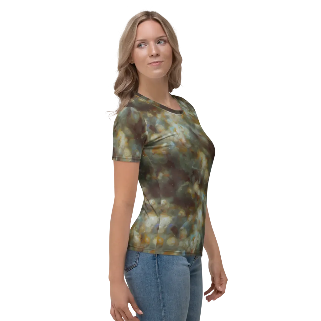Gilded Reverie on Women's Crew Neck T-Shirt — Right
