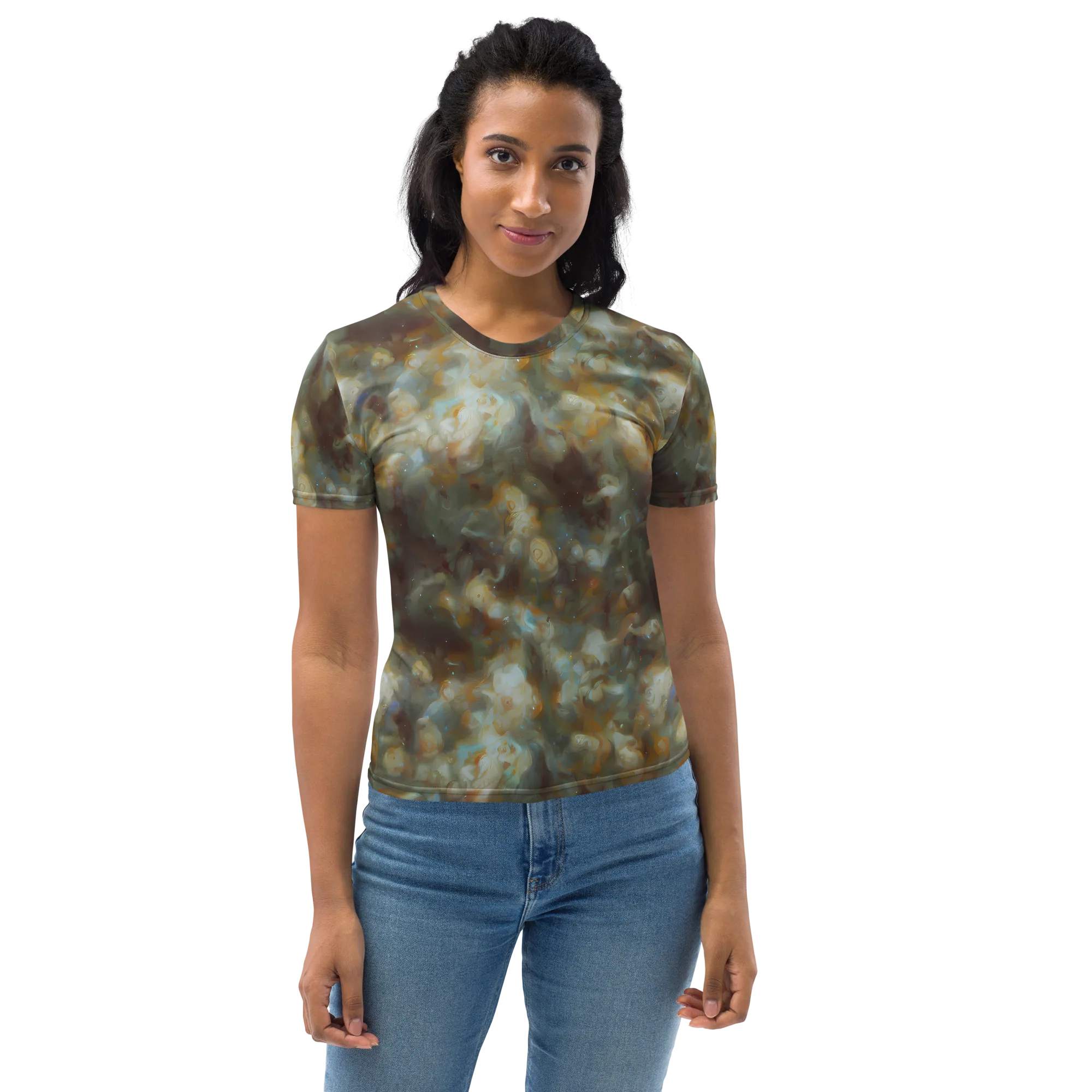 Gilded Reverie on Women's Crew Neck T-Shirt — Front