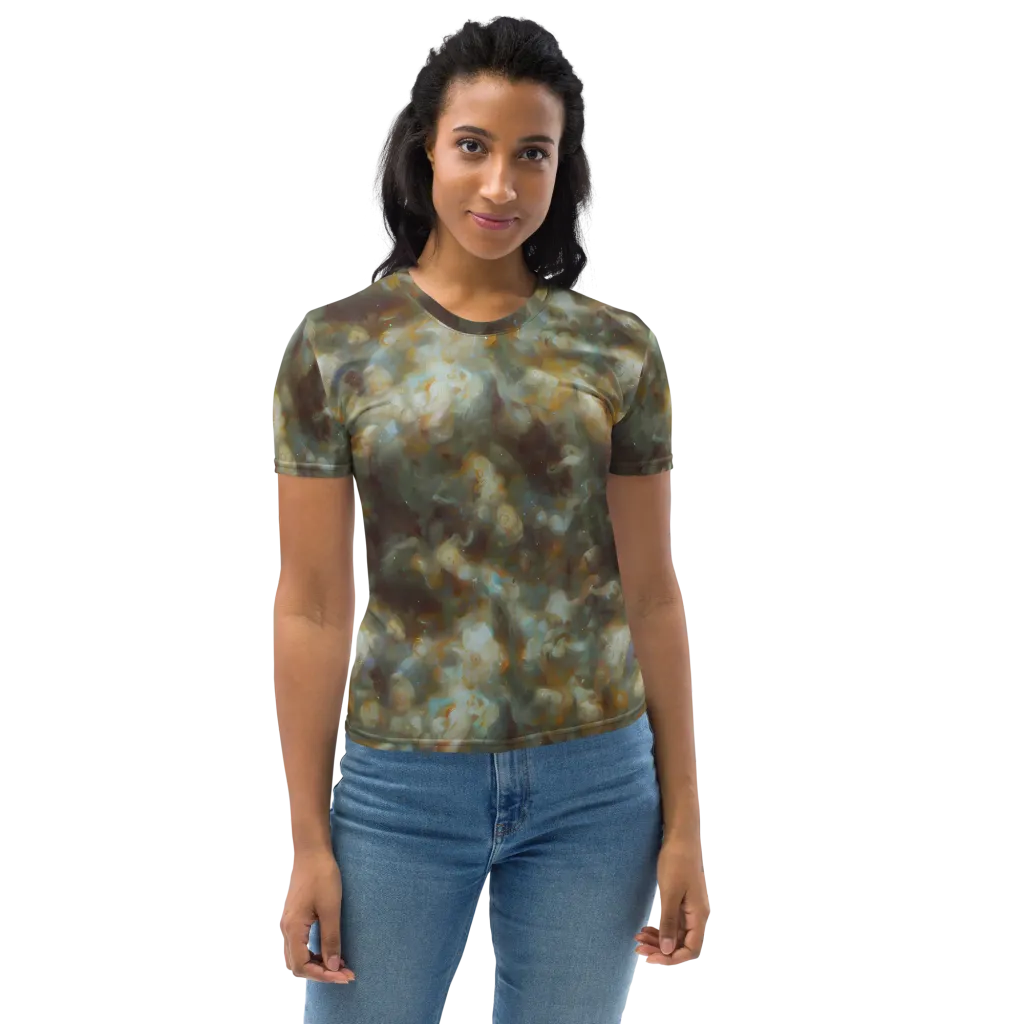 Gilded Reverie on Women's Crew Neck T-Shirt — Front