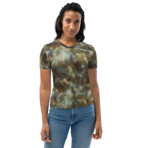 Gilded Reverie on a Women's Crew Neck T-Shirt
