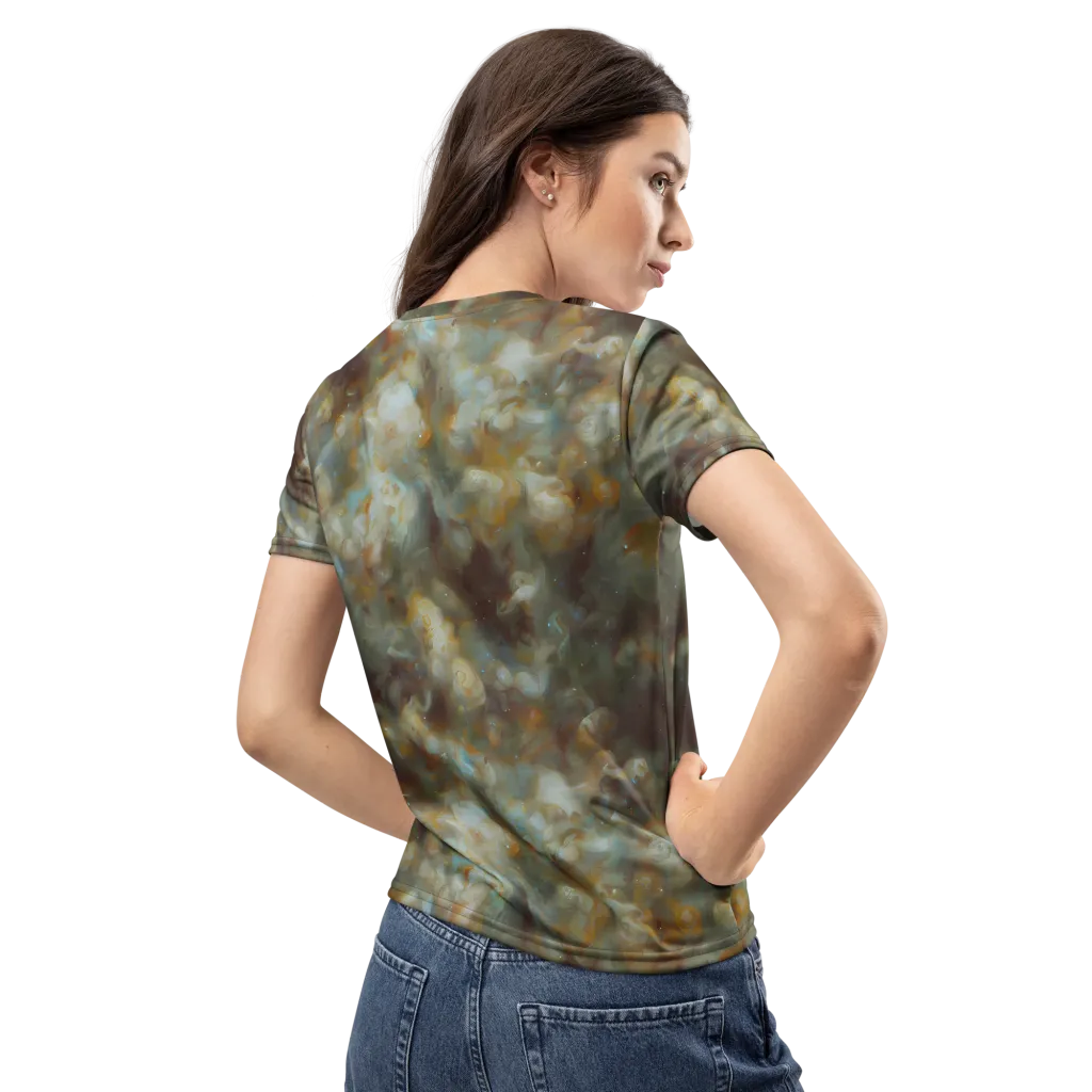 Gilded Reverie on Women's Crew Neck T-Shirt — Back