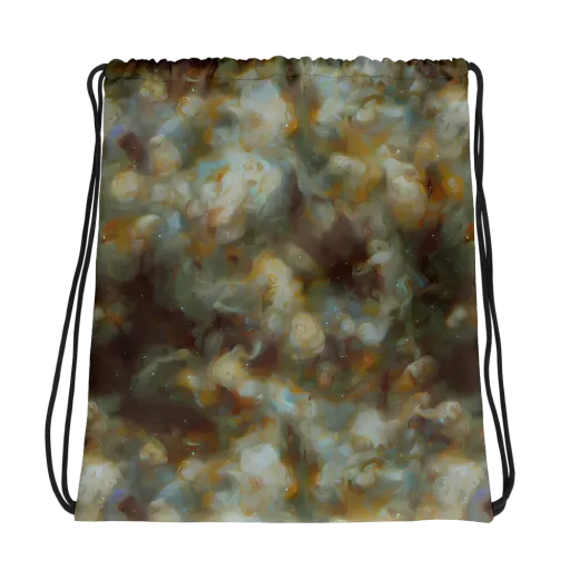 Gilded Reverie on a Drawstring Bag
