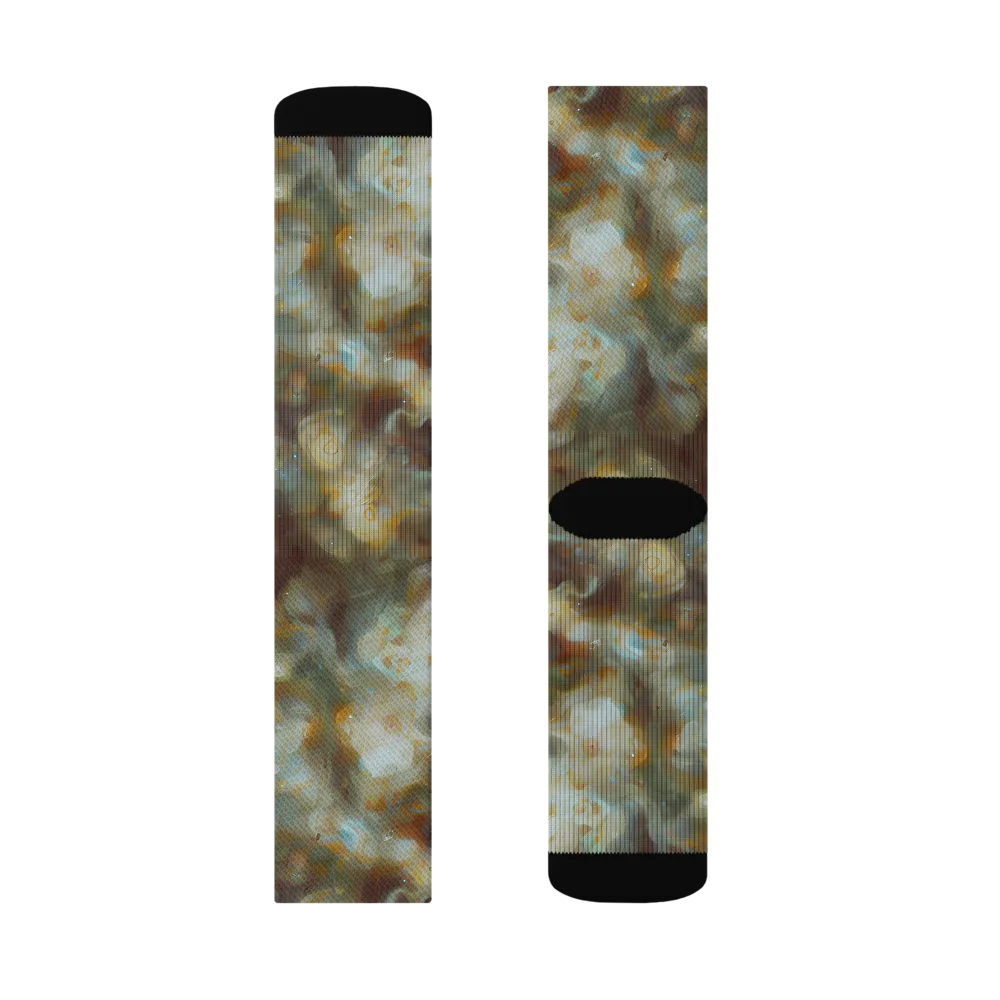 Gilded Reverie on Socks — Left Sock
