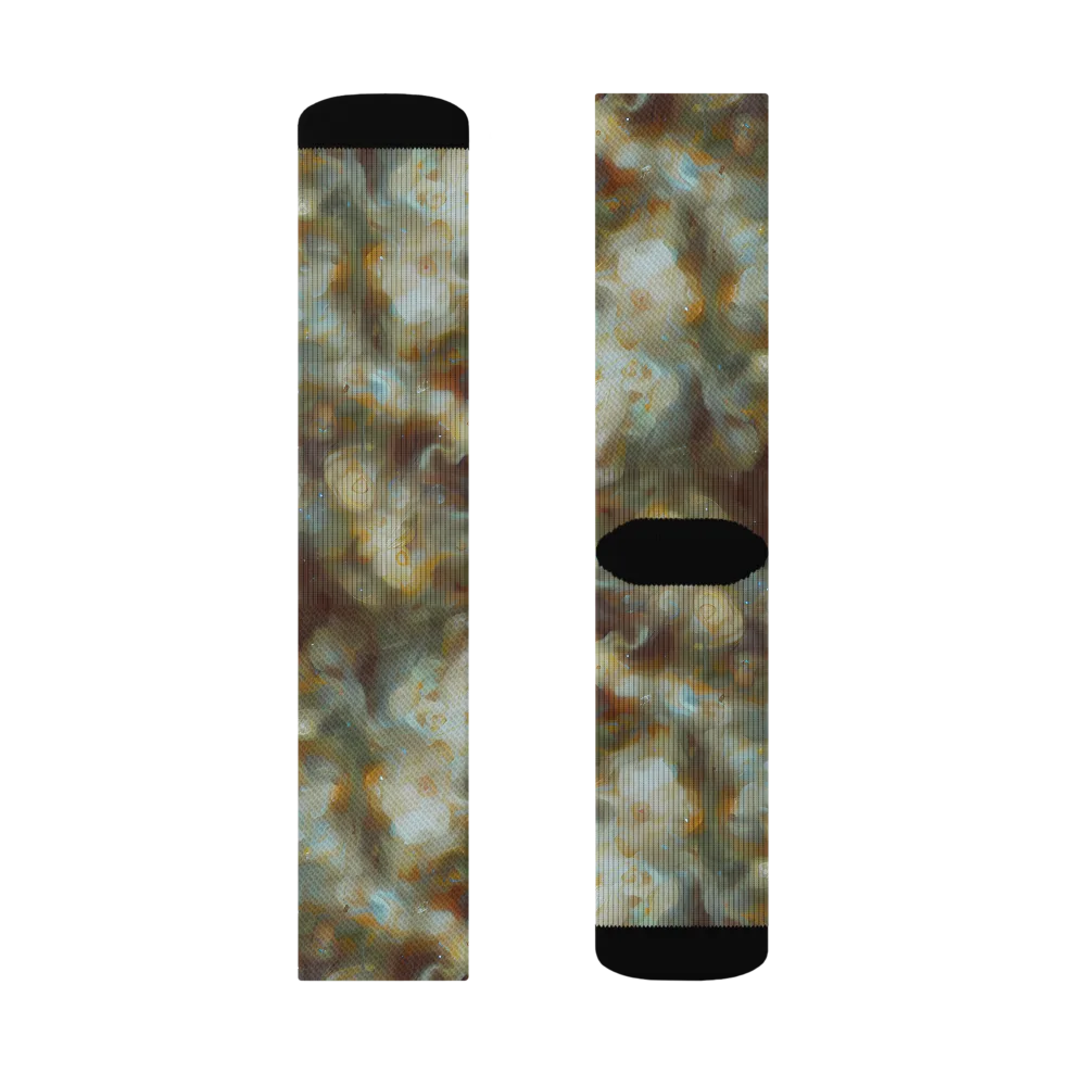 Gilded Reverie on Socks — Right Sock