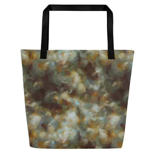 Gilded Reverie on a Large Tote Bag W/ Pocket
