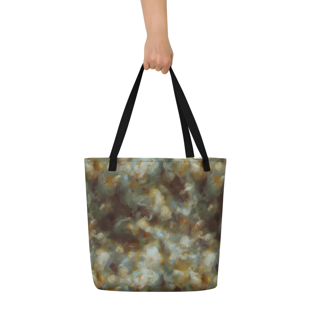 Gilded Reverie on Large Tote Bag W/ Pocket — Front