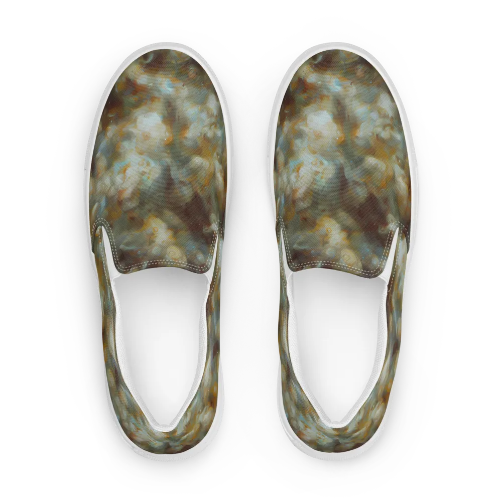 Gilded Reverie on Women's Slip-On Canvas Shoes — Front