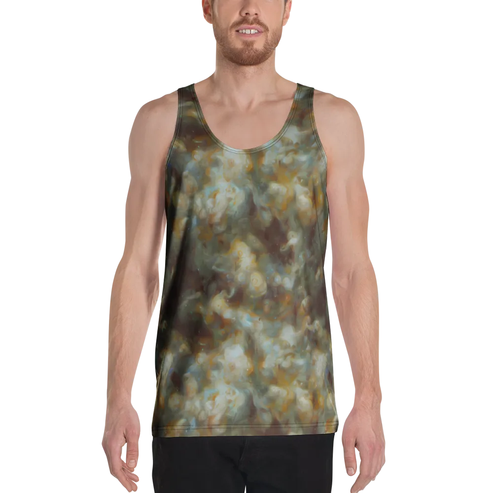 Gilded Reverie on Men's Tank Top — Front