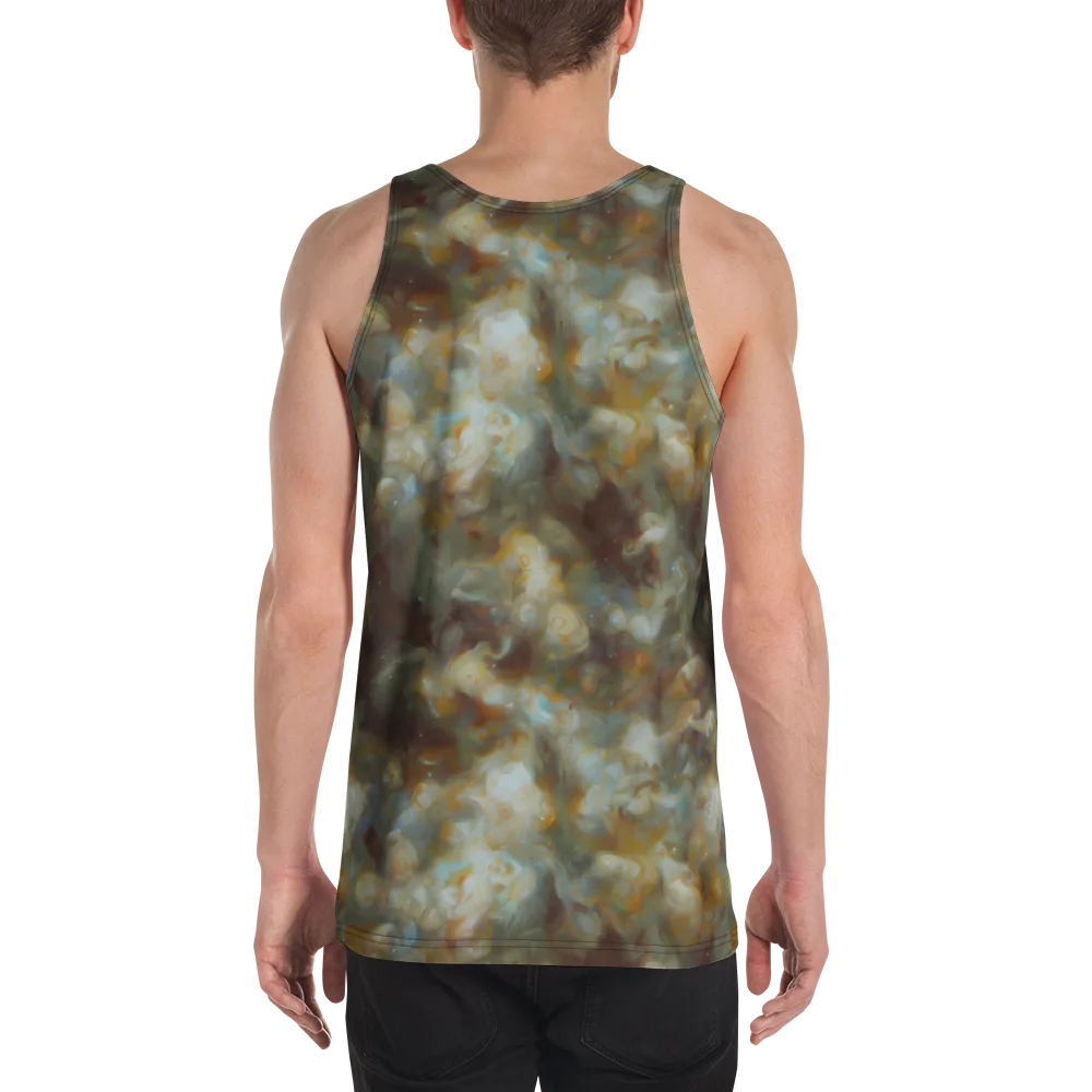 Gilded Reverie on Men's Tank Top — Back