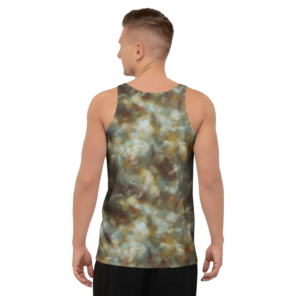 Gilded Reverie on Men's Tank Top — Back