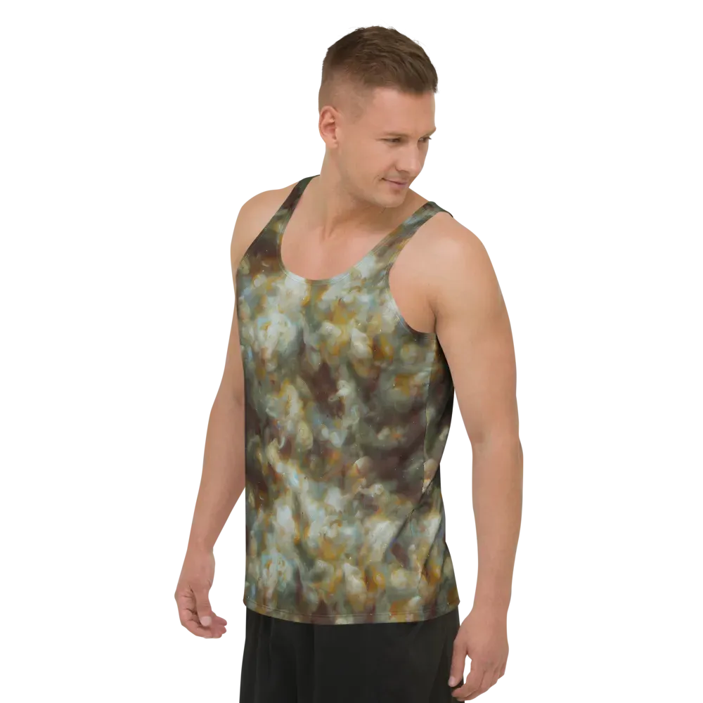 Gilded Reverie on Men's Tank Top — Left Front
