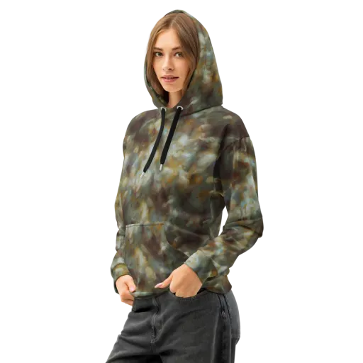 Gilded Reverie on a Cotton Hoodie