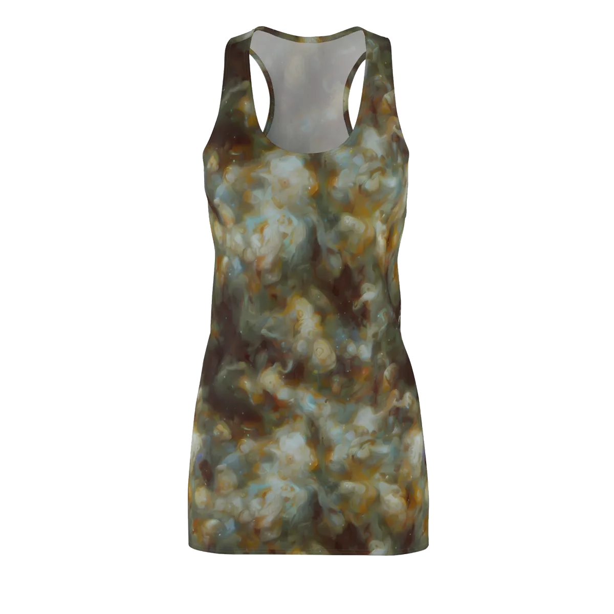 Gilded Reverie on Racerback Dress — Front