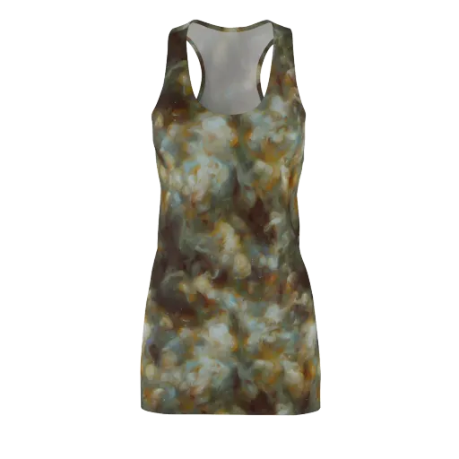 Gilded Reverie on a Racerback Dress