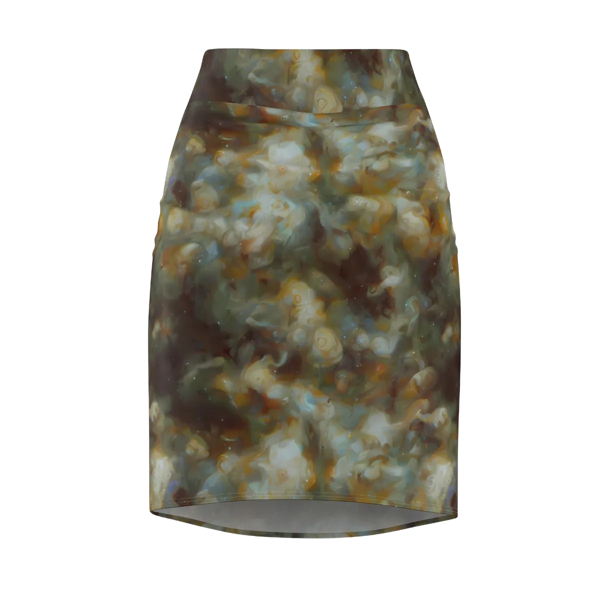 Gilded Reverie on Pencil Skirt — Front